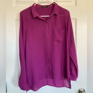 Trouvé sheer button up